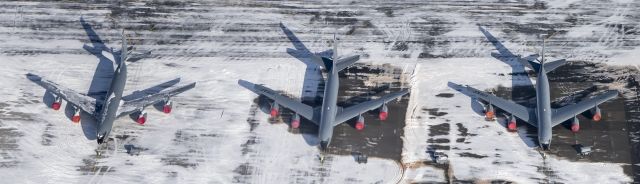 — — - KC135's on line at Bangor Dec 2018