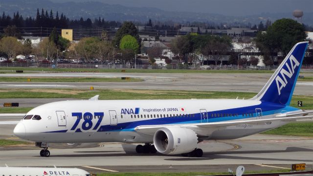 Boeing 787-8 (JA823A) - JA823A All Nippon Airways Boeing 787-8 Dreamlinerbr /1.6 Yearsbr /23-Mar-2015 B788/L Narita Intl (RJAA / NRT) San Jose Intl (KSJC) 17:57 JST 10:23 PDT 8:26