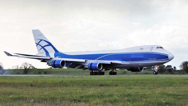 Boeing 747-400 (OE-IFK) - ex-air bridge cargo b747-4kzf landing at shannon for painting by iac into asl airlines oe-ifk 24/9/20. 