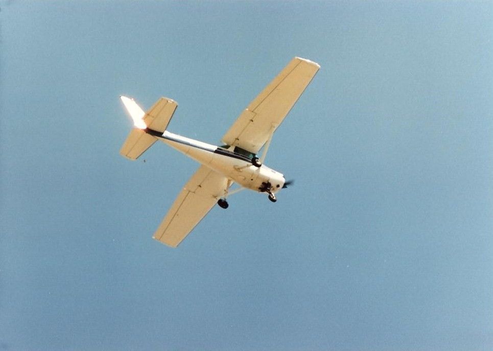Cessna Skyhawk — - Cessna taking off from Fullerton in the 1980s
