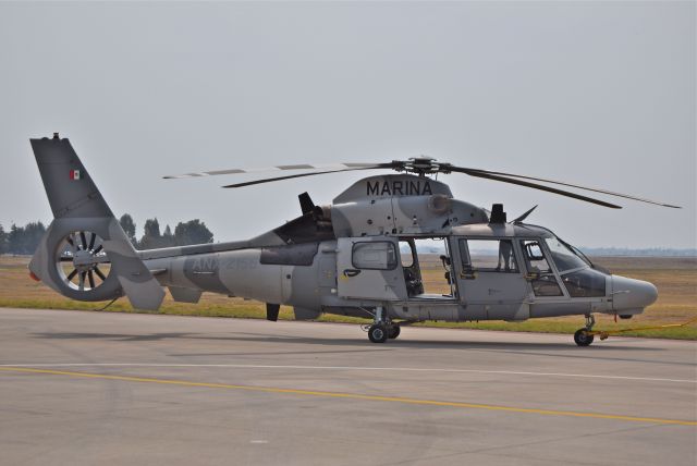 ANX2156 — - Airbus Helicopters AS565MBe Panther ANX-2156 MSN 7023 of Mexican Naval Aviation (FAN) on display during the open day in trade show "FAMEX 2019" at Santa Lucia AB (04/2019).