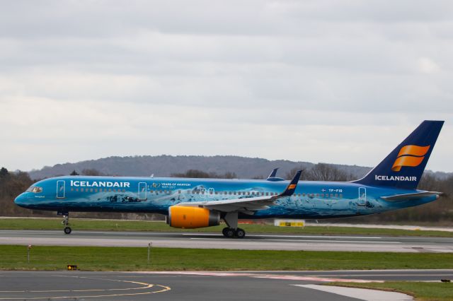 Boeing 757-200 (TF-FIR) - Icelandair Boeing 757-256 Registration TF-FIR (ICAO24 4CC2A5) at Manchester Airport 26th March 23.