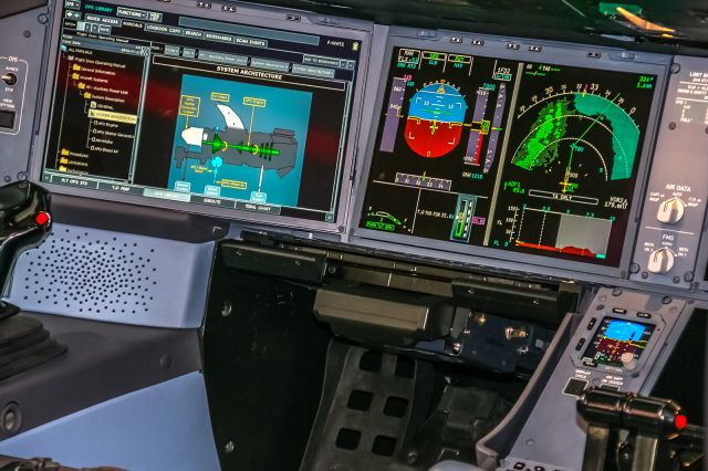 Airbus A350-900 — - Cockpit of Airbus A350-900 XWB - Airbus Industries / 23.06.2013 during the AirShow Paris at Le Bourget