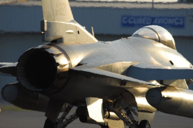 Lockheed F-16 Fighting Falcon — - F-16 Falcon taxing at Huntsville, AL.   Part of the squadron from Maxwell AFB, Montgomery, AL  Photo copyright: BlakeMathis.com