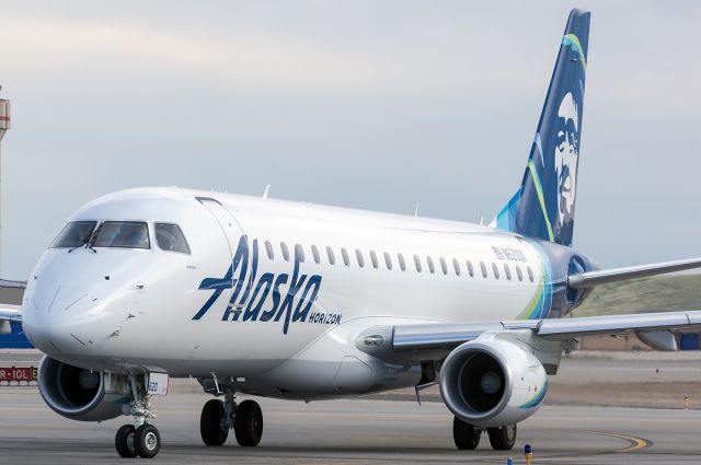 Embraer 175 (N620QX) - The first E-175 for Horizon Air Taxing into C7 for a proving run. 