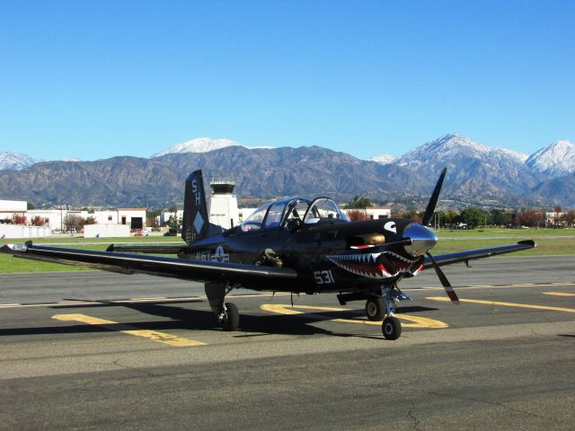 16-0531 — - Beechcraft T-34C Turbo Mentor from VMFAT-101, Marine Fighter Attack Training Squadron 101, based at Marine Corps Air Station Miramar, parked at Brackett Field