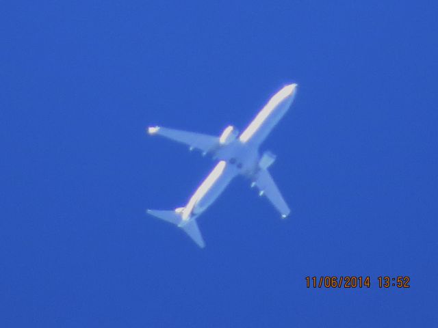 Boeing 737-900 (N413AS) - Alaska Airlines flight 774 from SEA to TPA over Baxter Springs Kansas (78KS) at 35,000 feet.