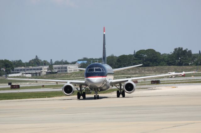 Embraer 170/175 (N808MD) - Republic/US Air Flight 3327 (N808MD) arrives on Runway 32 at Sarasota-Bradenton International Airport following a flight from Reagan National Airport