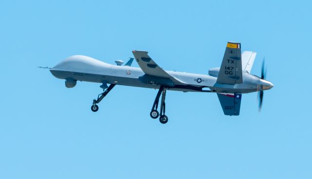 General Atomics Reaper (08037) - The "lawn mower" wraps up some pattern work on 3/18/2021 at EFD