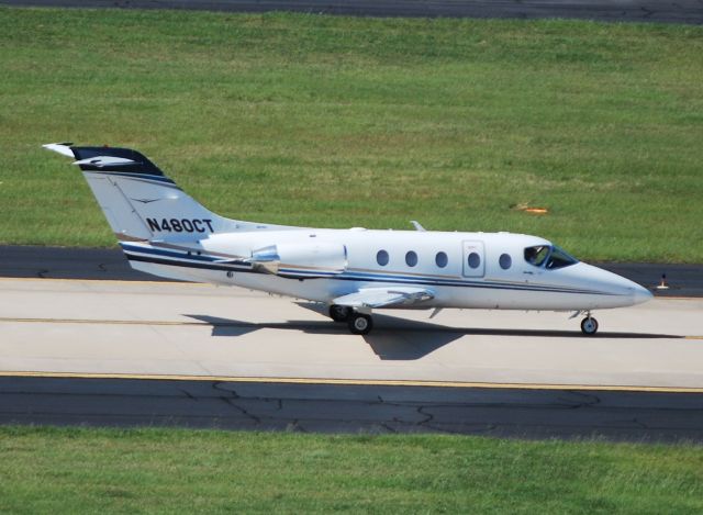 Beechcraft Beechjet (N480CT) - AIRCRAFT HOLDING COMPANY ONE LLC Taxiing out from Landmark Aviation - 6/16/12