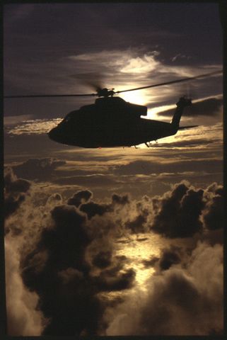 N3124G — - Air to air of Sikorsky demonstrator S-76B, shot off of Jupiter Beach Inlet, Florida.