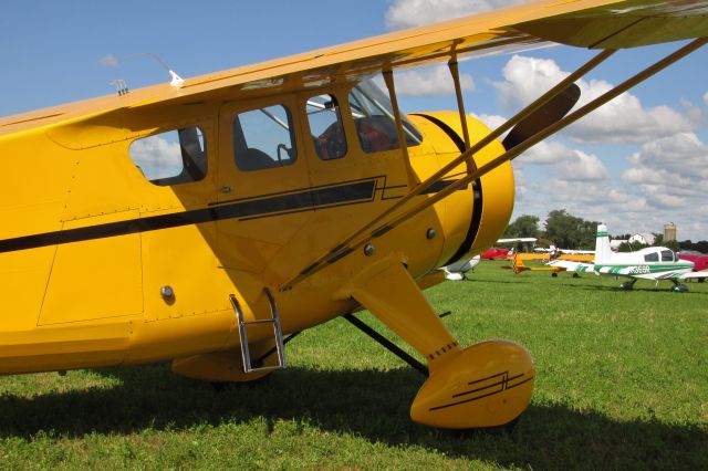 HOWARD (1) Nightingale (N22424) - A 1940 Howard DGA-15P, powered by a Pratt and Whitney R-985. Taken at the Wheels and Wings fly-in at Osceola WI.