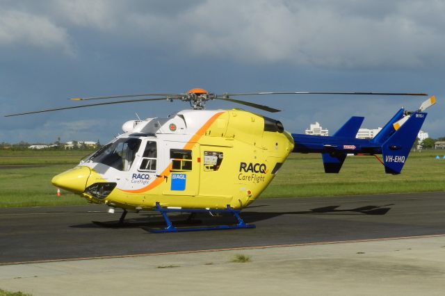 NUSANTARA NBK-117 (VH-EHQ) - RACQ Careflight MBB BK117C-1 at Sunshine Coast Airport Queensland 16 Jan 2014