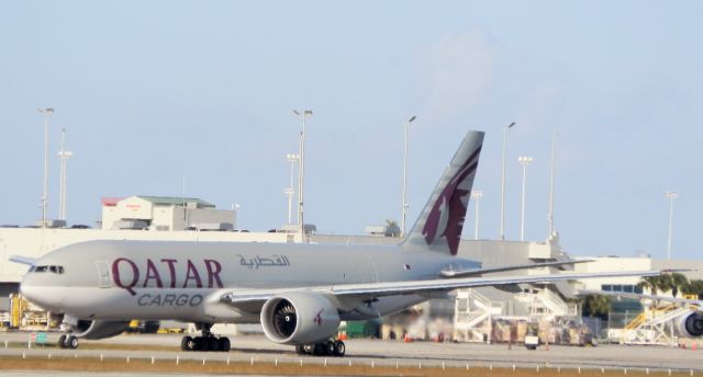 BOEING 777-200LR (A7-BFQ) - Departing for Liege(EBLG)