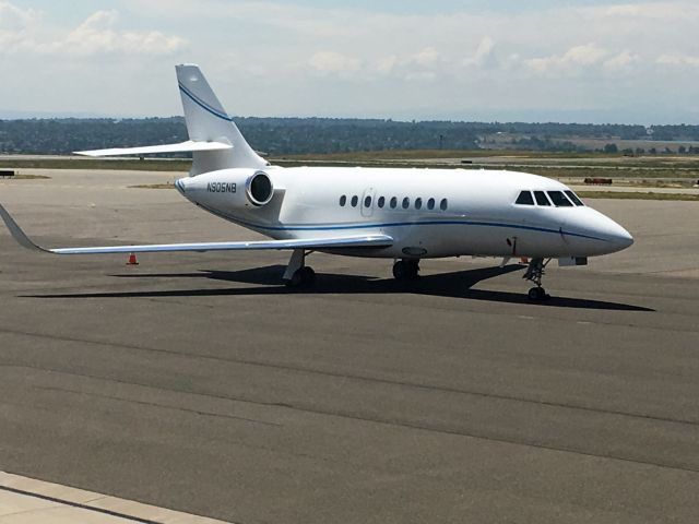 Dassault Falcon 2000 (N905NB) - Executive Jet Mmanagement 905 N905NB came from Peachtree Airport, Atlanta, Georgia 13 July 2017 to Rocky Mountain Metro Airport, KBJC, Broomfield, Colorado.