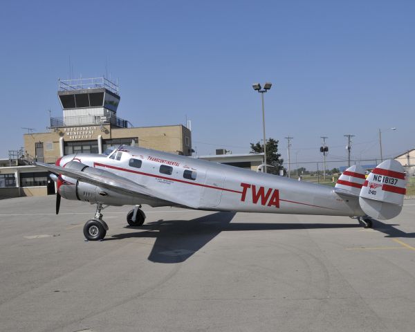 NAC18137 — - The Lockheed 12A is the first all metal, all electric twin and this 12A, NC18137 was instrumental in high altitude research, deicing equipment and static discharge.