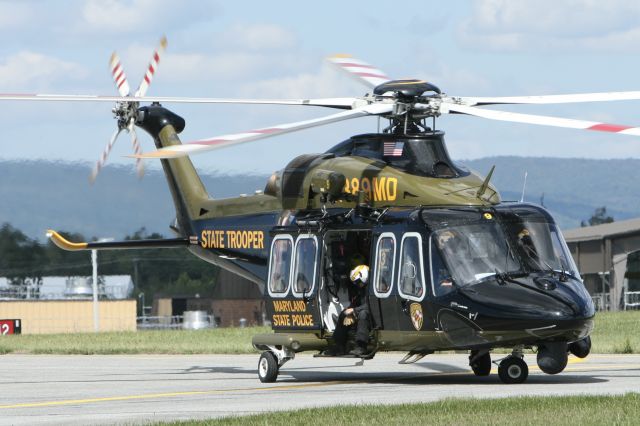 BELL-AGUSTA AB-139 (N389MD) - September 14, 2023 at the base