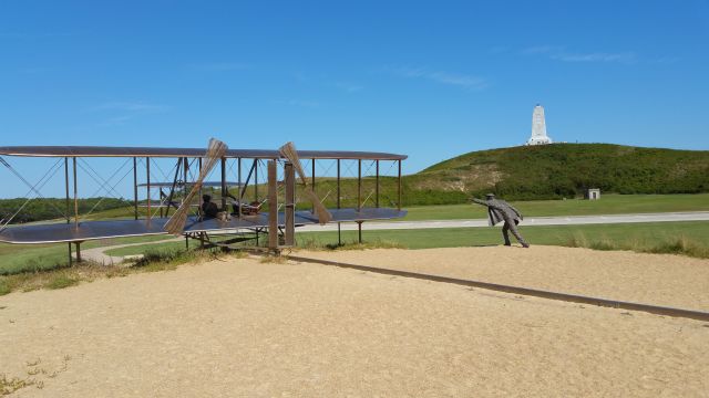 — — - Where it all started... Kill Devil Hills, NC   Wright Brothers Memorial