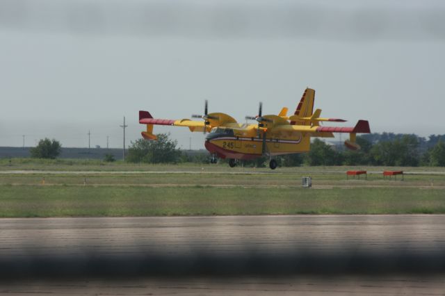 Canadair CL-415 SuperScooper (C-GQBG) - Just entering the flare for touchdown. August 29, 2008.