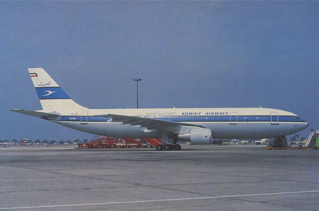 Airbus A310 (9K-AMF) - SCANNED FROM POSTCARDbr /KUWAIT AIRWAYS