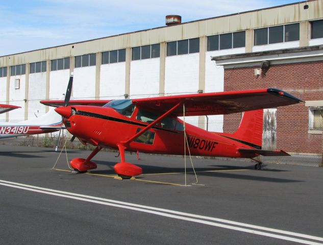 Cessna Skywagon 180 (N180WF) - at Queen City - neat window panel on pilots door!