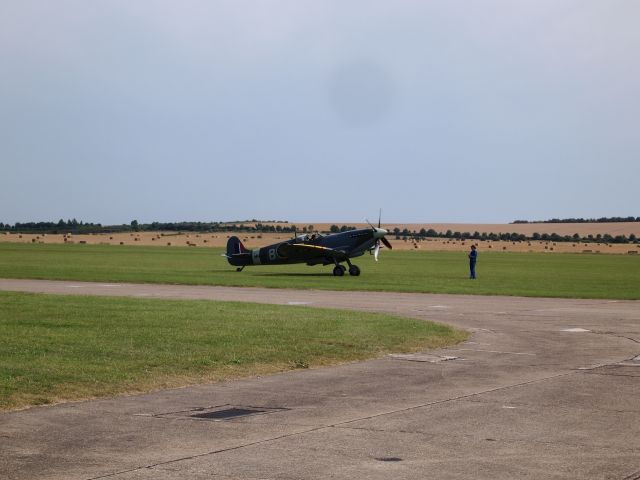 SUPERMARINE Spitfire — - Preparing to take-off. It was heading to a Birmingham air show.