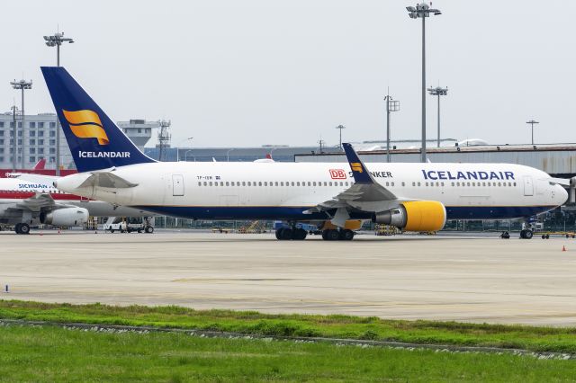 TF-ISW — - Icelandair 767-300 Cargo in Nanjingbr /(DB Schenker sticker)