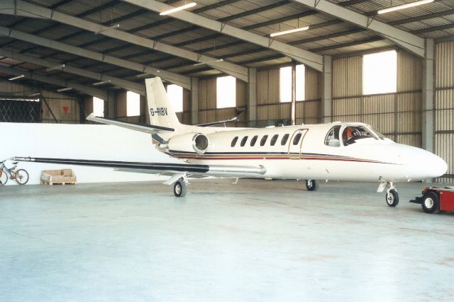 Cessna Citation V (G-RIBV) - Seen here in Jun-01.br /br /Reregistered G-OGRG 26-Mar-03,br /then EC-JFT 19-Jul-05.