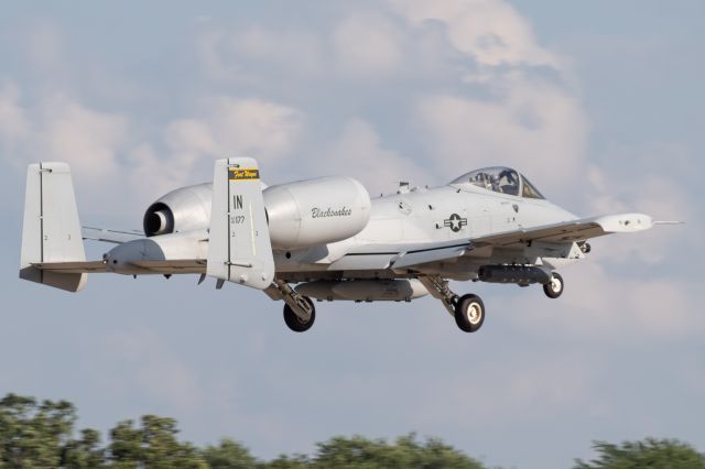Fairchild-Republic Thunderbolt 2 (80-0177) - The Indiana Air National Guard's A-10 Thunderbolt II departing at EAA Airventure 2019.