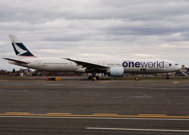 BOEING 777-300ER (B-KPL) - CX840 diversion into Logan. HKG-JFK