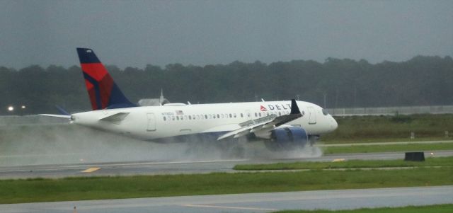 Airbus A220-100 (N118DU) - 9/17/19 A220-100 landing on Rwy 8R