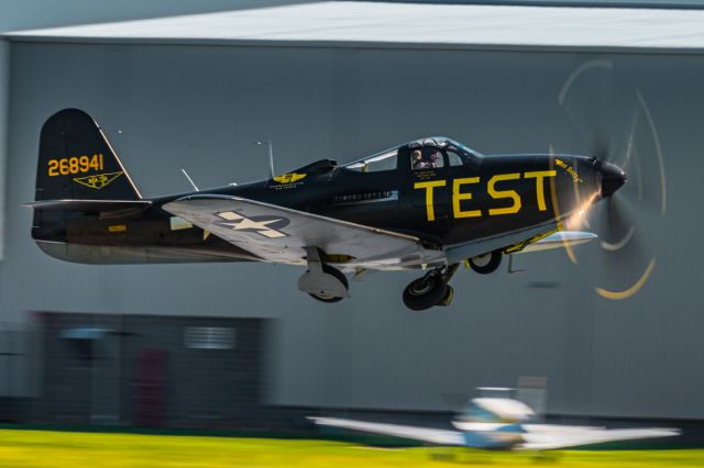 Bell Kingcobra (N191H) - Commemorative Air Force, Bell P-63 Kingcobra taking off from KRDG at WWII weekend 2021