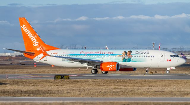 Boeing 737-800 (C-GOWG) - Sunwing 756 heads to Saint Lucia