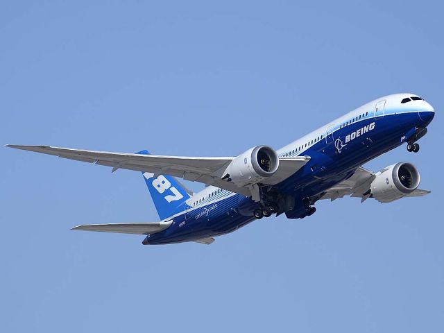 Boeing 787-8 (N787BX) - The first 787 to visit Sky Harbor departing for San Diego on March 12 2012.