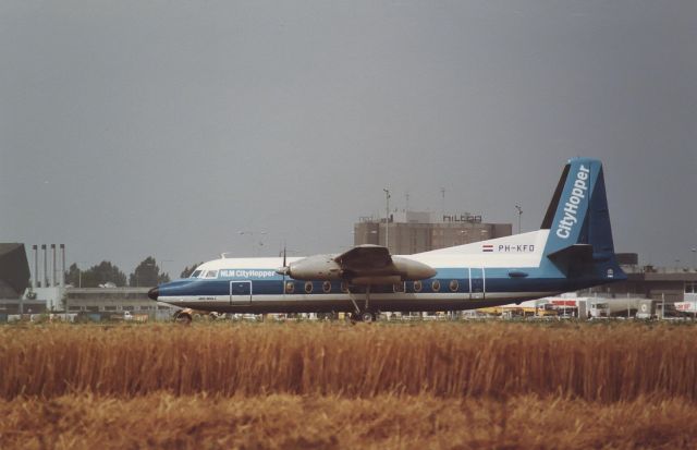 PH-KFD — - NLM Cityhopper F27-200 cn10276 take off rwy 24 aug 1984