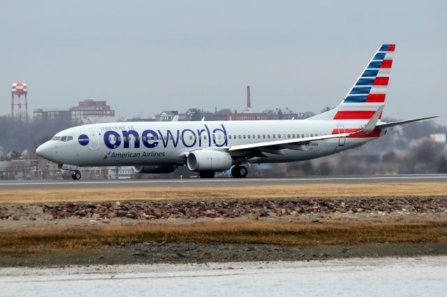 Boeing 737-800 (N919NN) - AA 147 to Los Angeles, departure roll on 22L