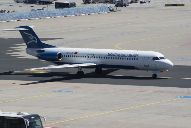 Fokker 100 (4O-AOK) - Montenergo Airlines F100 cn11272