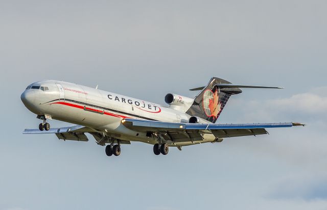 BOEING 727-200 (C-FCJU) - This Cargojet 727 subbing for the Cubana Tupolev about to land on runway 06L