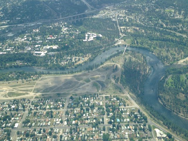 — — - Spokane River on a Discovery Flight