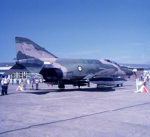 McDonnell Douglas F-4 Phantom 2 (69-7201) - Royal Australian Air Force F4 Phantom 69-7201 at the RAAF Airshow held at RAAF Base Newcastle, NSW in July 1972. The RAAF received a number of F4 Phantoms in 1970 to cover the late delivery of its new F111 aircraft. This aircraft returned to the USAF in June 1973.