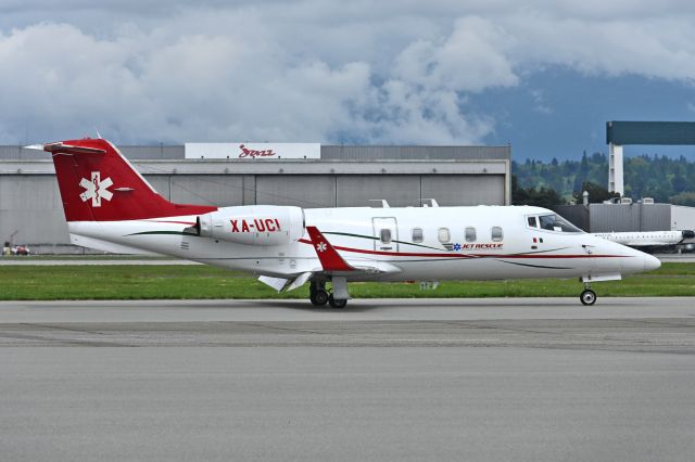 Learjet 55 (XA-UCI) - Interesting reg of UCI, the reverse of ICU. ICU=Intensive Care Unit.