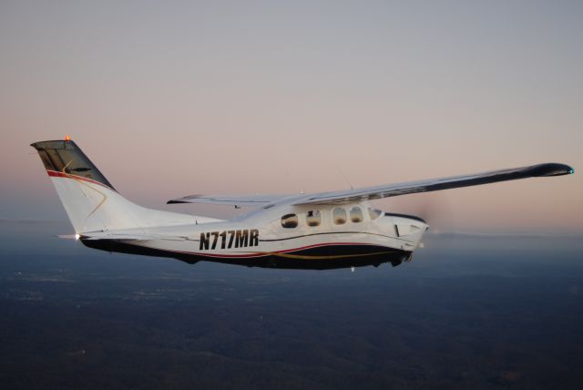 Cessna P210 Pressurized Centurion (N717MR) - P210, air-to-air photo by Sam Swift, Husky Aerials, LLC