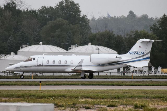 Learjet 60 (N824LM) - 2012 Learjet 60XR taxiing into the FBO Ramp at the Buffalo Niagara International Airport (KBUF) after a short hop from the Niagara Falls International Airport (KIAG)