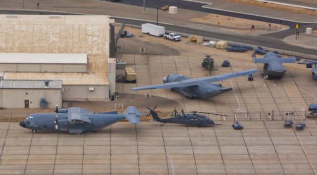 Lockheed C-130 Hercules — - Kirtland Air Force Base.br /Some scrapped C-130s