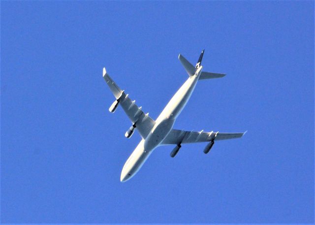 D-AIFE — - D-AIFE AIRBUS A-340-313 X LUFTHANSA  vol DLH-479 survolant le fleuve St-Laurent à Lavaltrie QC. le 15-08-2022 à 19:10