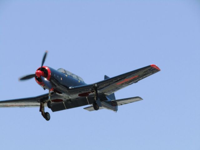 NANCHANG PT-6 (N250RL) - 1968 Nanchang CJ-6A landing after aerobatic display, Fullerton Airport Day, 5.13.2017