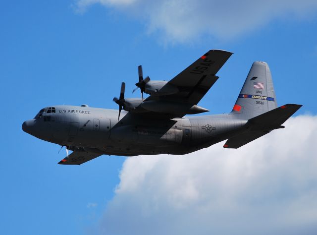 Lockheed C-130 Hercules (ANG31561) - 3 of 4 C130s departing 36C - 11/6/10