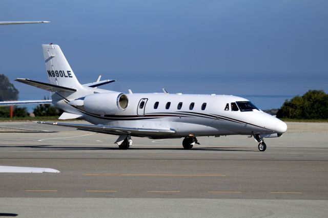 Cessna Citation Excel/XLS (N890LE) - KMRY - Feb 16th, 2015 890LE rolling out of the Monterey Jet Center after the AT&amp;T Golf Pro-Am Tournament weekend headed for Runway 28.