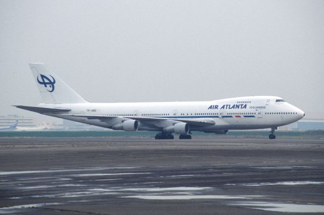 Boeing 747-200 (TF-ABQ) - Parked at Tokyo-Haneda Intl Airport on 1999/11/07