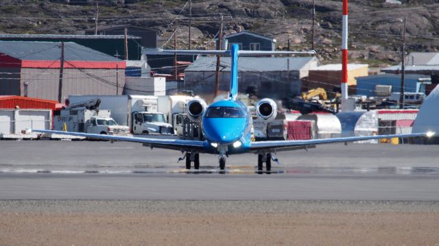 Pilatus PC-24 (HB-VSA) - A Pilatus 24, Prototype P03, HB-VSA. A Super Versatile Jet at the Iqaluit airport, July 21, 2018